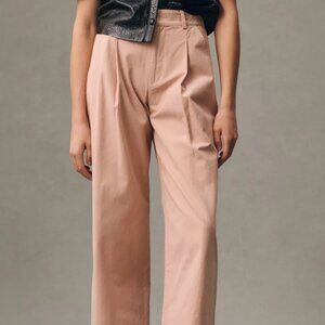 🩷Anthropologie🩷 Sophie Rue NWT $113 Pink Trousers Feminine SZ L